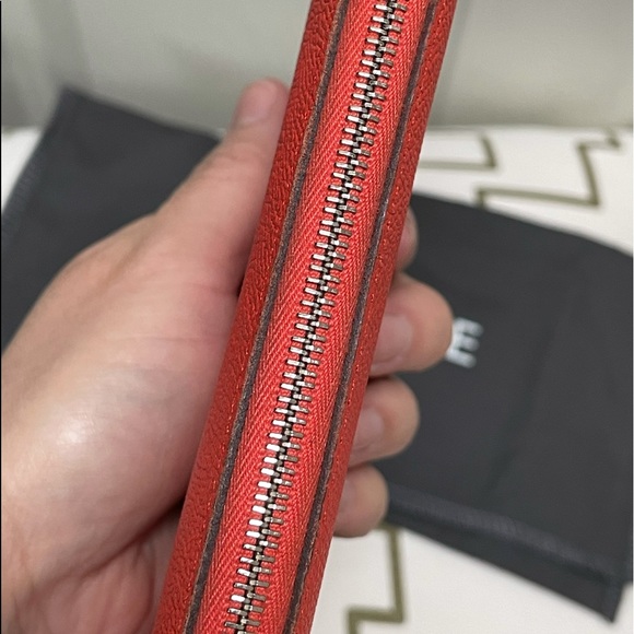 Sold Hermes Epsom Silk’In Wallet Orange Poppy - Picture 6 of 15